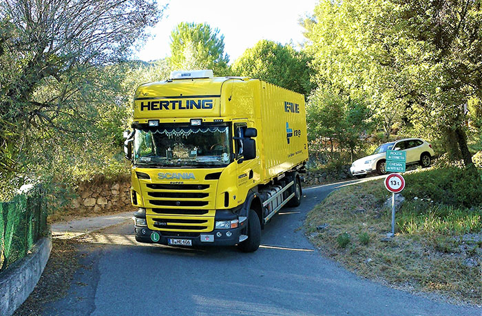 Fernumzug Europa LKW in Frankreich